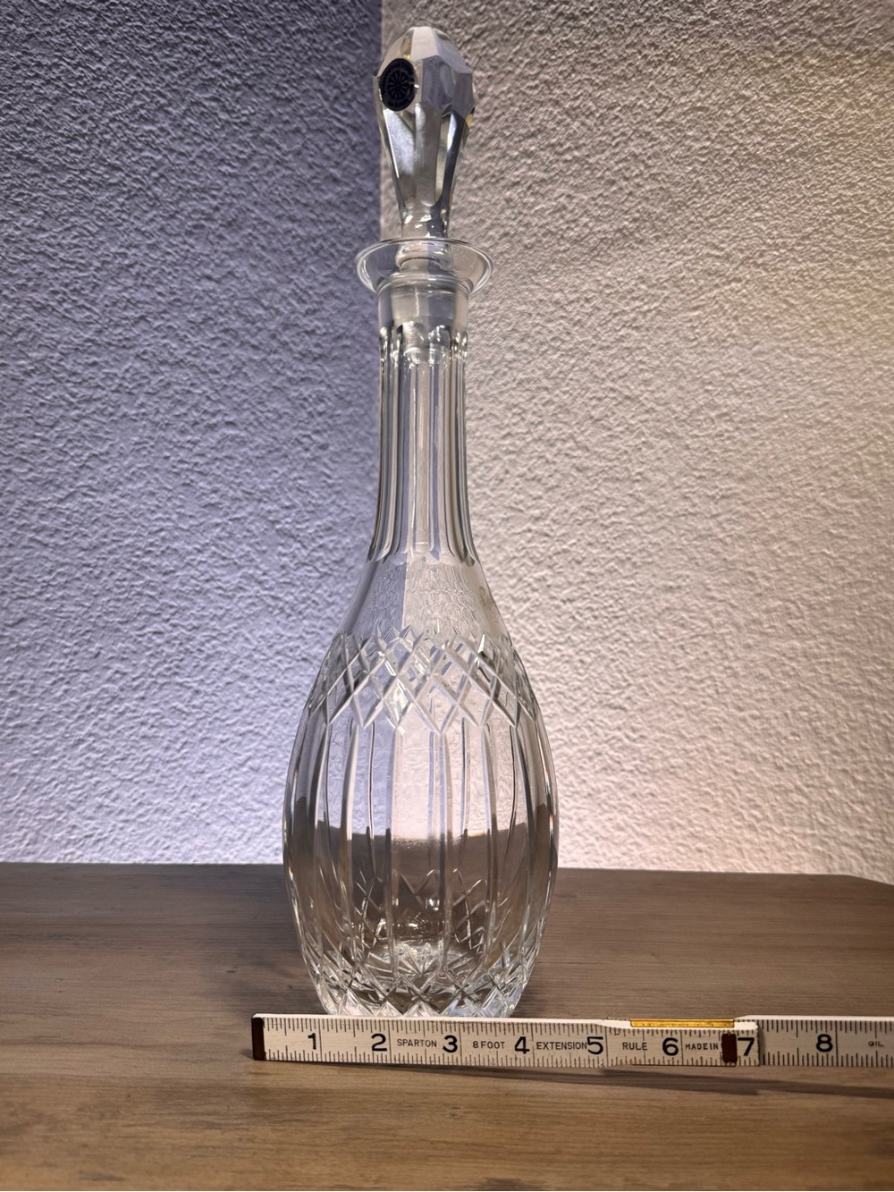Wedgwood Galway Irish Crystal Decanter 14.5” Original Stopper Signed - Picture 8 of 8
